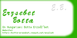 erzsebet botta business card